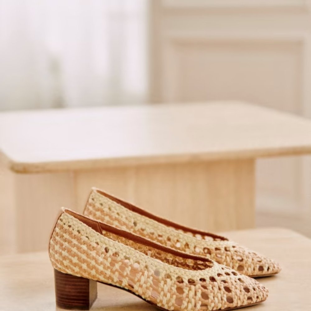 Sezane Anya Low Court Shoe, Size 39 / 8